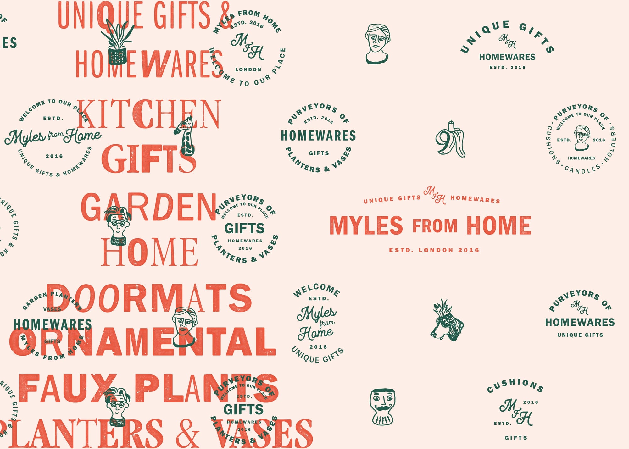 Myles From Home Brand Identity 2