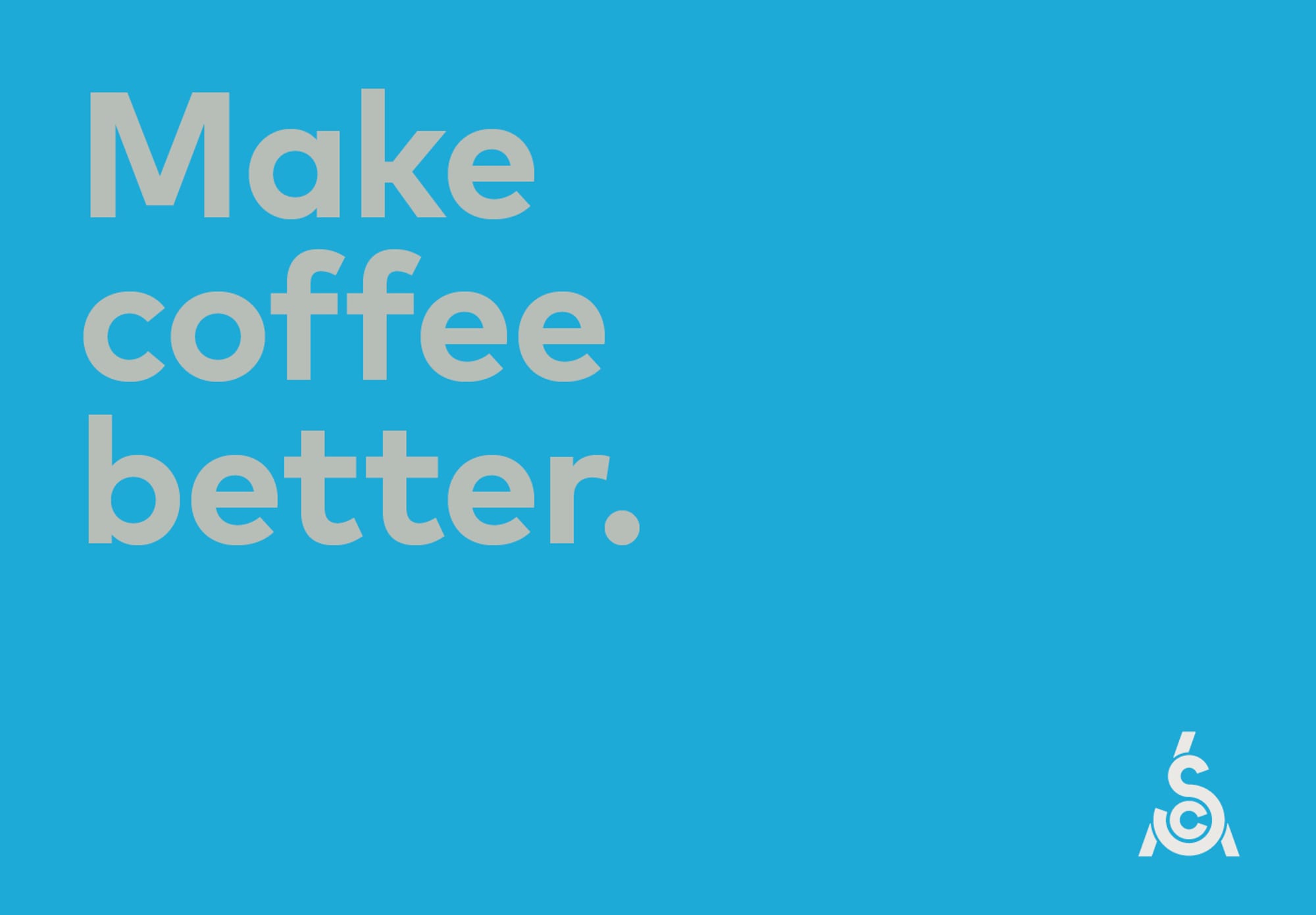 One Darnley Road Sca Specialty Coffee Association Brand Identity Brand Guidelines Make Coffee Better