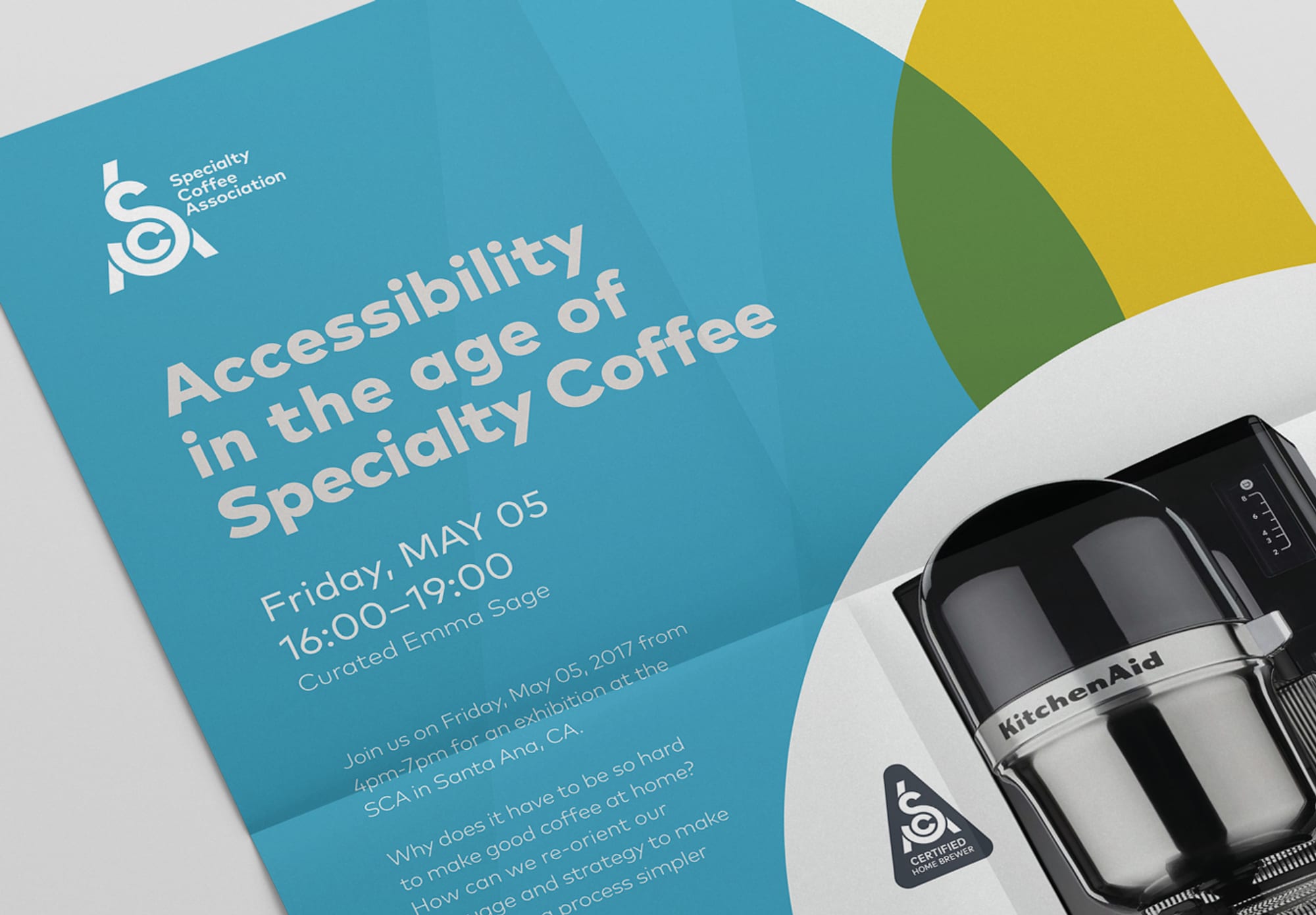 One Darnley Road Sca Specialty Coffee Association Brand Identity Poster Design