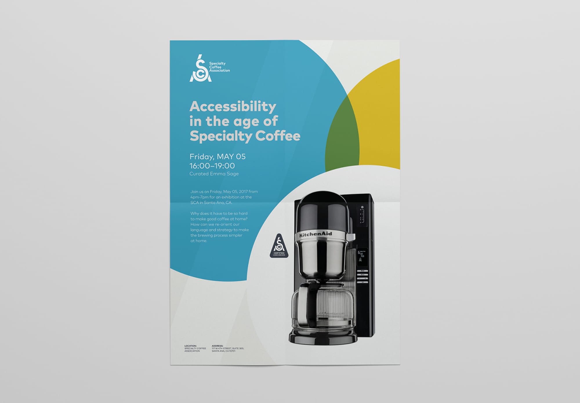 One Darnley Road Sca Specialty Coffee Association Brand Identity Poster Design 2
