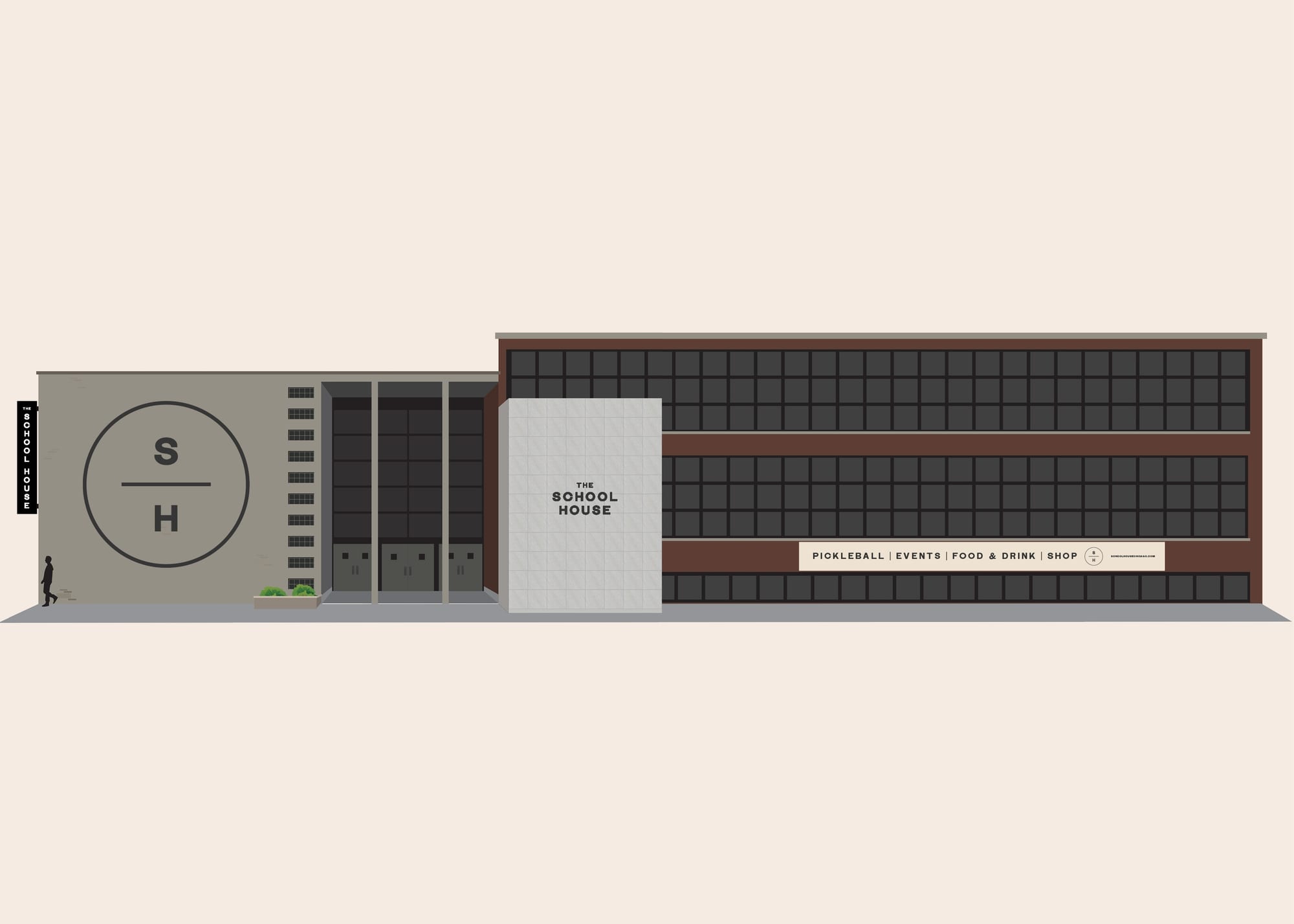 School house chicago building elevation