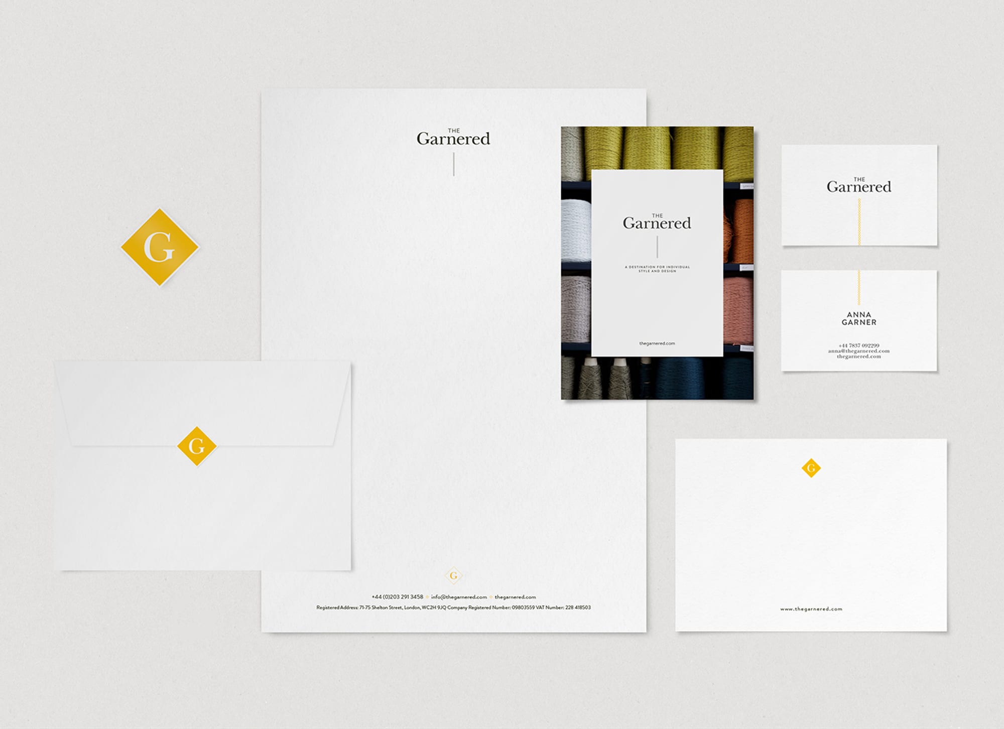 The Garnered Branding Stationery 01 One Darnley Road