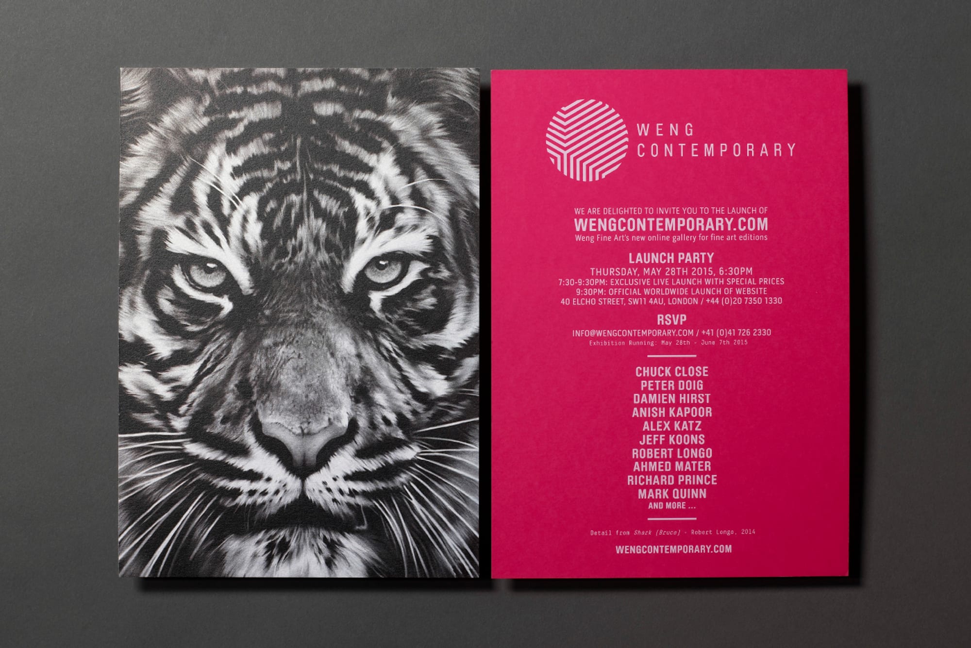 Weng Contemporary Brand Launch Invite